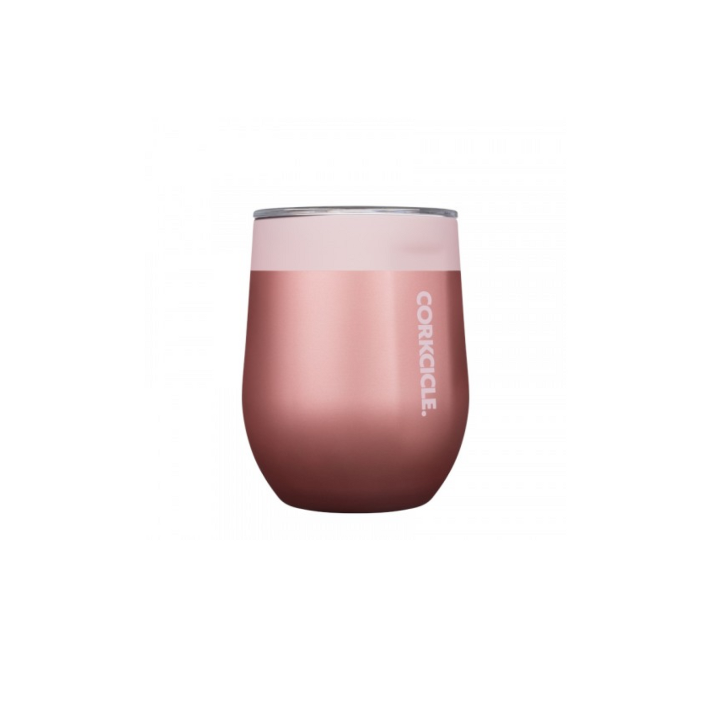 12oz Stemless Color Block Pink Lady