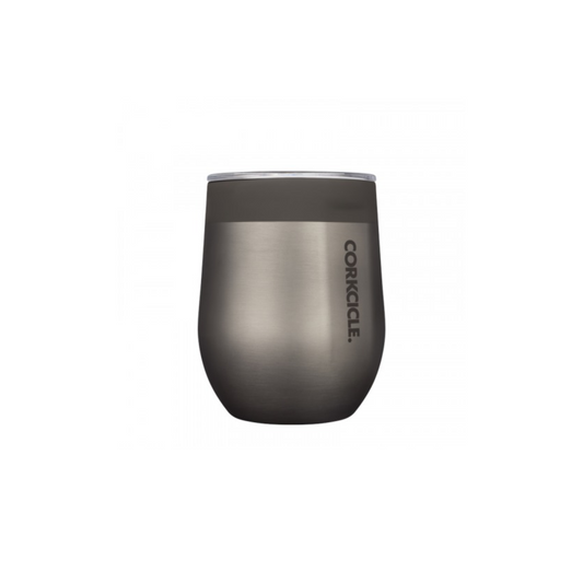 12oz Stemless Color Block Shadow Grey