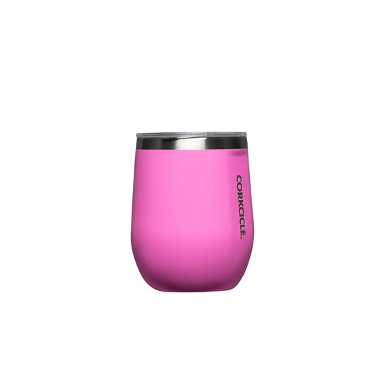 12oz Stemless Miami Pink