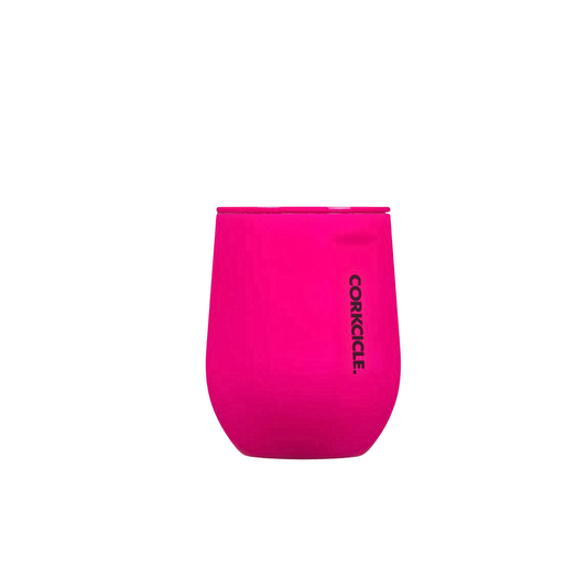 12oz Stemless Neon Pink