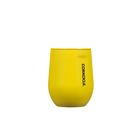 12oz Stemless Neon Yellow