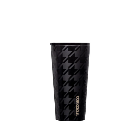 16oz Tumbler Onyx Houndstooth