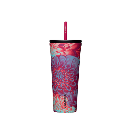 24oz Cold Cup Dopamine Floral