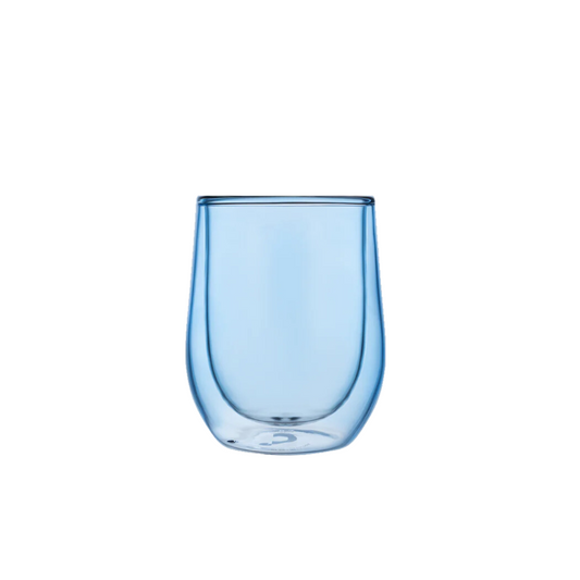 Glass Stemless - Double Pack - Ice Blue