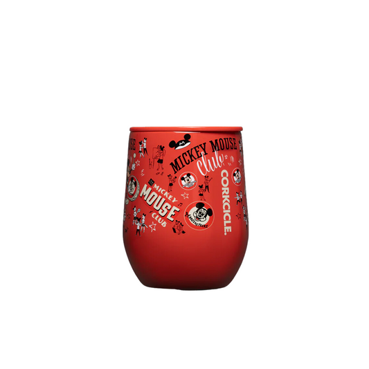 Stemless - 12oz D100 Mickey Mouse Club - Red