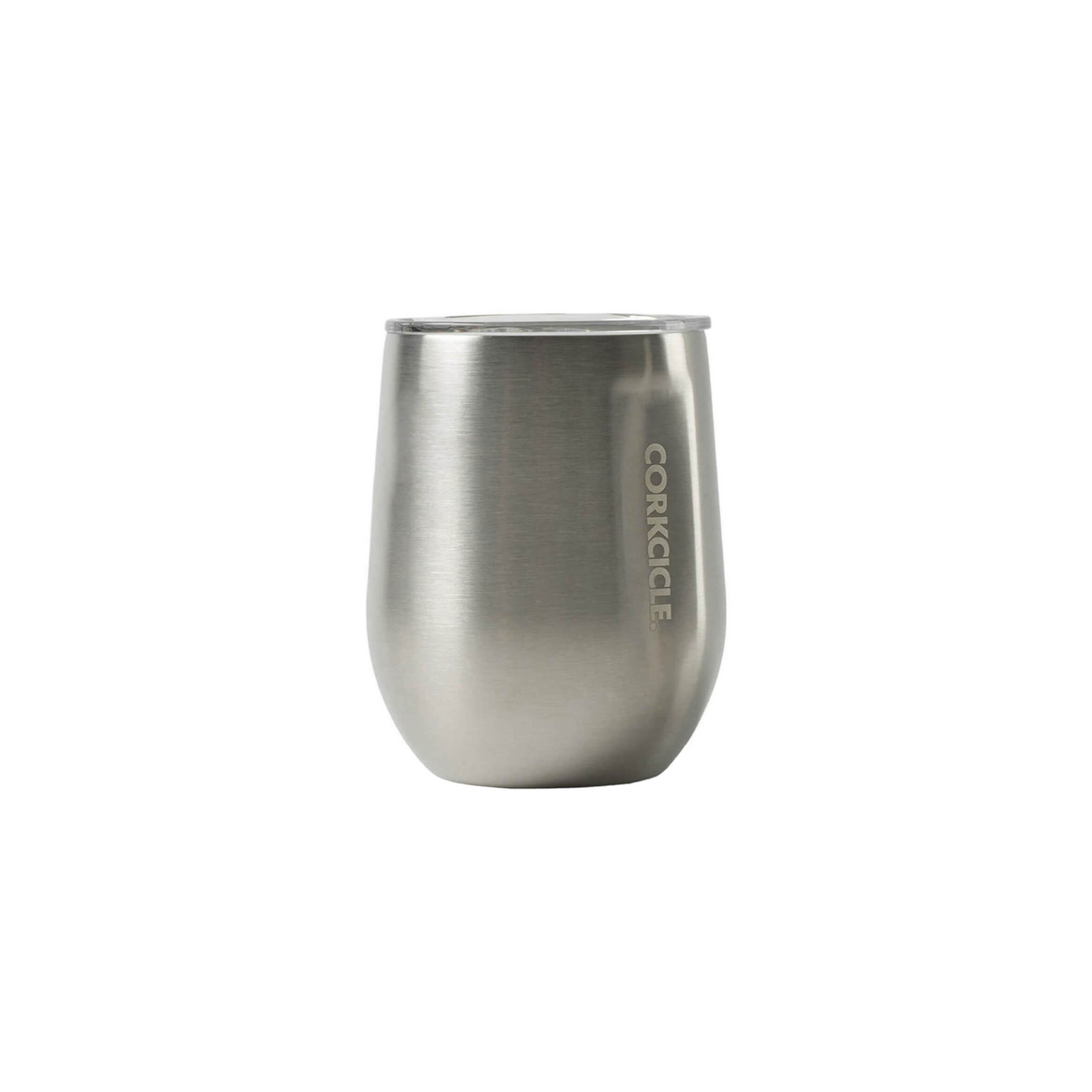 12oz Stemless Brushed Steel